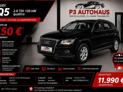Używany Audi Q5 Sport 177 KM (130 kW) 2013 Czarny SUV