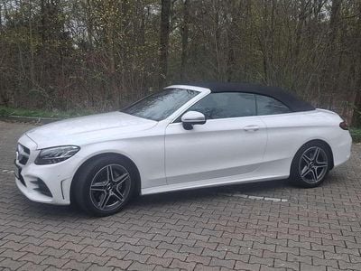 Gebraucht Mercedes C180 AMG line 156 PS (114 kW) 2020 Weiß Cabrio