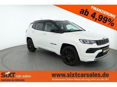 gebraucht Jeep Compass PHEV S|LEDer|ACC|PDC+Kamera|SHZG|NAV|19"