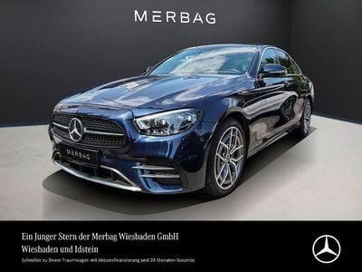 Usata Mercedes E220 AMG line 194 CV (142 kW) 2021 Blu Berlina