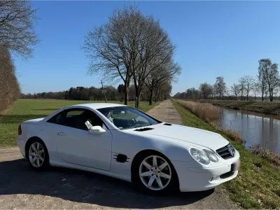 Gebraucht Mercedes SL500 306 PS (225 kW) 2003 Weiß Cabrio