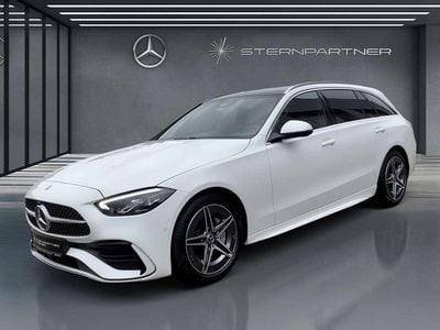 Gebraucht Mercedes C200 AMG 204 PS (150 kW) 2024 Weiss manufaktur lack manufakt Kombi