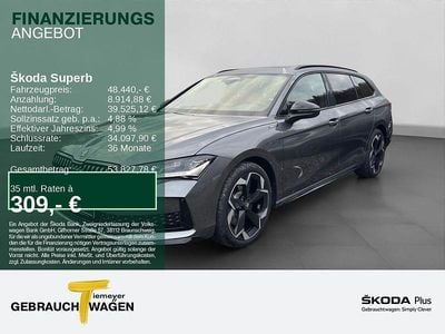 Neu Skoda Superb SportLine 193 PS (141 kW) 2025 Grau Kombi