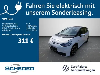 Brugt VW ID.3 Pro 106 kW (145 HK) 2022 Hvid Hatchback