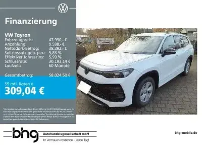 Second-hand VW Tayron R-line 193 CP (141 kW) 2025 Alb SUV