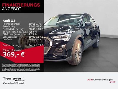 Schwarz Gebraucht 2022 Audi Q3 Business SUV | 30.660 € (Fairer Preis)