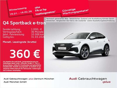 Gletscherweiß metallic Gebraucht 2025 Audi Q4 e-tron Advanced Plus SUV | 41.647 € (Guter Preis)