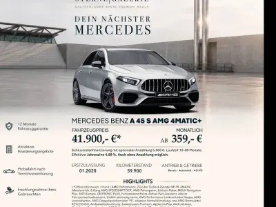 Gebraucht Mercedes A45 AMG AMG 421 PS (309 kW) 2020 Silber Kleinwagen