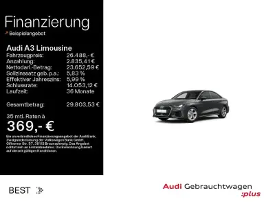 Gebraucht Audi A3 Ambiente 150 PS (110 kW) 2023 Grau Limousine