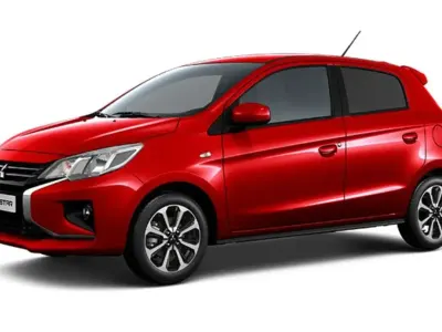 Neu Mitsubishi Space Star Select+ 71 PS (52 kW) 2025 Amarena rot Kleinwagen