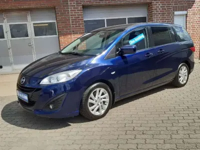 Gebraucht Mazda 5 116 PS (85 kW) 2011 Tiamatblau metallic Van / Kleinbus