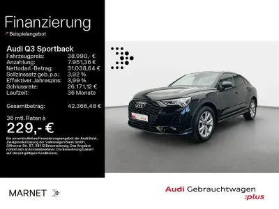 Gebraucht Audi Q3 Sportback S-Line 150 PS (110 kW) 2025 Schwarz SUV