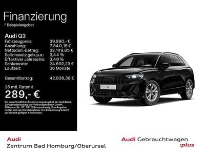 Mythosschwarz metallic Gebraucht 2025 Audi Q3 S-Line SUV | 39.990 € (Fairer Preis)