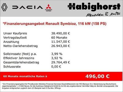 Metallic Neu 2025 Renault Symbioz Esprit Alpine SUV | 38.490 € (Etwas zu teuer)