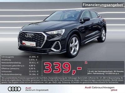 Schwarz metallic Gebraucht 2023 Audi Q3 Sportback S-Line SUV | 35.890 € (Fairer Preis)