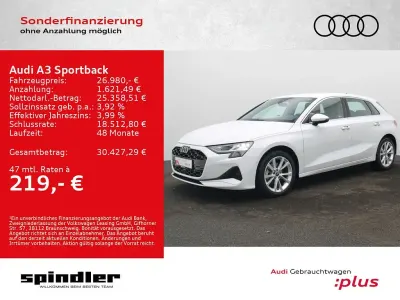 Gebraucht Audi A3 Advanced Plus 150 PS (110 kW) 2025 Gletscherweiß metallic Limousine