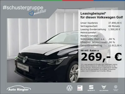 Neu VW Golf VIII Life 150 PS (110 kW) 2025 Schwarz (grenadillschwarz metallic) Limousine