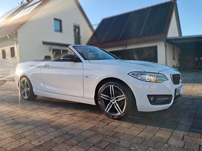 Gebraucht BMW 218 Sport Line 136 PS (100 kW) 2016 Weiß Cabrio
