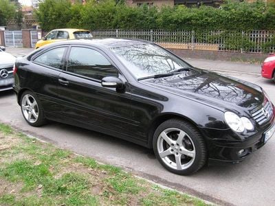 Brugt Mercedes C160 122 HK (89 kW) 2005 Sort Coupe