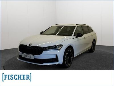 Neu Skoda Superb SportLine 204 PS (150 kW) 2025 Weiss Kombi