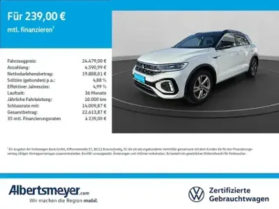 Gebraucht VW T-Roc R-line 150 PS (110 kW) 2022 Weiß SUV