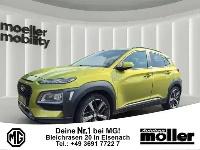 Gebraucht Hyundai Kona Premium 120 PS (88 kW) 2020 Gelb SUV