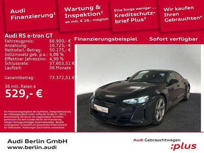Schwarz Gebraucht 2023 Audi e-tron GT quattro Sport Limousine | 66.900 € (Superpreis)