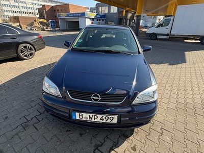 Occasion Opel Astra Njoy 101 PK (74 kW) 2003 Blauw Sedan