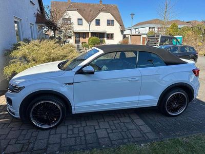 Gebraucht VW T-Roc Cabriolet R-line 150 PS (110 kW) 2020 Weiß Cabrio