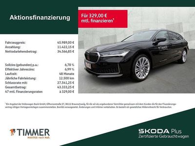Gebraucht Skoda Superb Selection 150 PS (110 kW) 2025 Schwarz Kombi