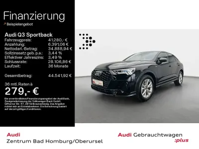 Brugt Audi Q3 Sportback S-Line 150 HK (110 kW) 2025 Sort SUV