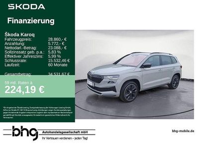 Usata Skoda Karoq SportLine 150 CV (110 kW) 2023 Grigio SUV