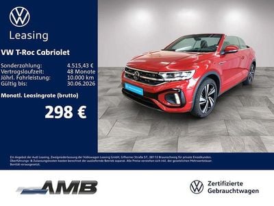 Usata VW T-Roc Cabriolet R-line 150 CV (110 kW) 2025 Rosso Cabrio