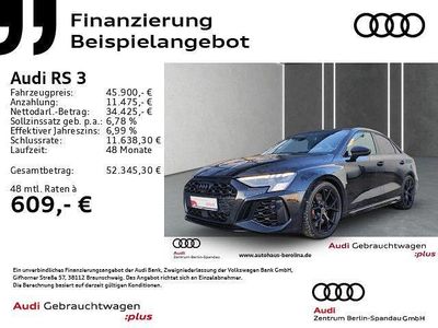 Schwarz Gebraucht 2022 Audi RS3 Ambiente Limousine | 45.900 € (Fairer Preis)