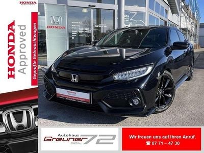 Crystal black Gebraucht 2019 Honda Civic Sport Plus Limousine | 19.400 € (Fairer Preis)