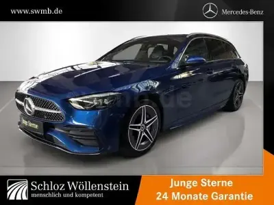 Brugt Mercedes C220 AMG 200 HK (147 kW) 2022 Blå Stationcar