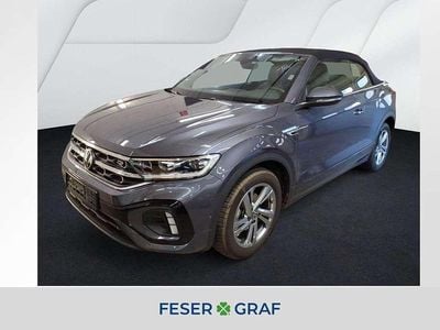 Gebraucht VW T-Roc Cabriolet R-line 150 PS (110 kW) 2025 Rauchgrau metallic schwarz Cabrio