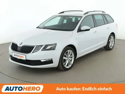 Gebraucht Skoda Octavia Clever 116 PS (85 kW) 2018 Bila moon/moon white Kombi