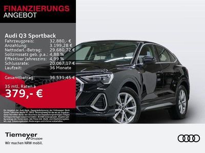 Gebraucht Audi Q3 Sportback S-Line 150 PS (110 kW) 2023 Schwarz SUV