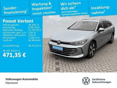 Gebraucht VW Passat Business 150 PS (110 kW) 2024 Oyster silver metallic Kombi