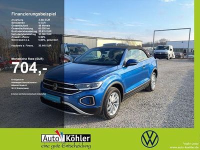 Gebraucht VW T-Roc Cabriolet Style 150 PS (110 kW) 2025 Ravennablau Cabrio