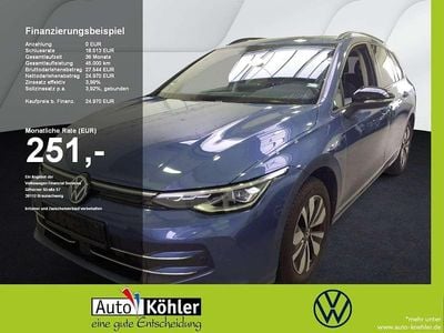 Anemonenblau metallic Gebraucht 2024 VW Golf VIII Goal Kombi | 24.970 € (Guter Preis)