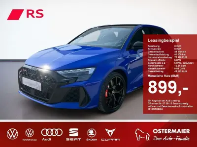 Ny Audi RS3 Sport 400 HK (294 kW) 2025 Blå Sedan