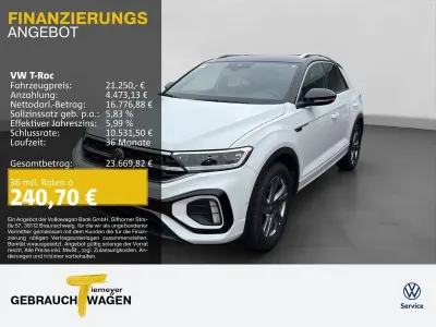 Gebraucht VW T-Roc R-line 110 PS (80 kW) 2023 Weiß SUV