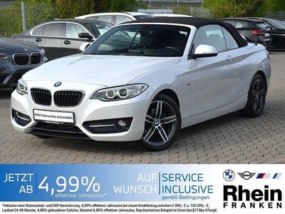 Usata BMW 218 Sport Line 136 CV (100 kW) 2017 Bianco Cabrio