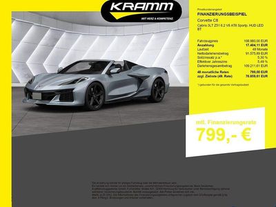 Neu Corvette C8 482 PS (354 kW) 2025 Blau Cabrio