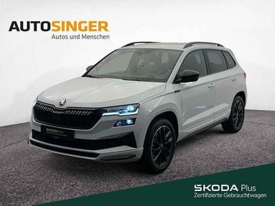 Gebraucht Skoda Karoq SportLine 150 PS (110 kW) 2025 Moonweiss metallic SUV