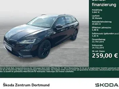 Gebraucht Skoda Octavia RS 245 PS (180 kW) 2023 Blackmagic perleffekt Kombi
