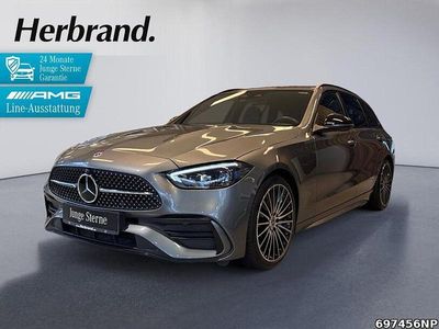 Gebraucht Mercedes C300 AMG line 258 PS (189 kW) 2023 Metalliclack selenitgrau Kombi