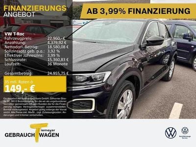 Second-hand VW T-Roc Active 150 CP (110 kW) 2022 Negru SUV